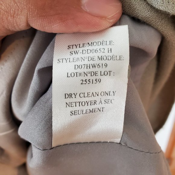 Helmut Lang Wool Blend Aysmmetrical Shirt Dress Size 2 - Picture 12 of 12